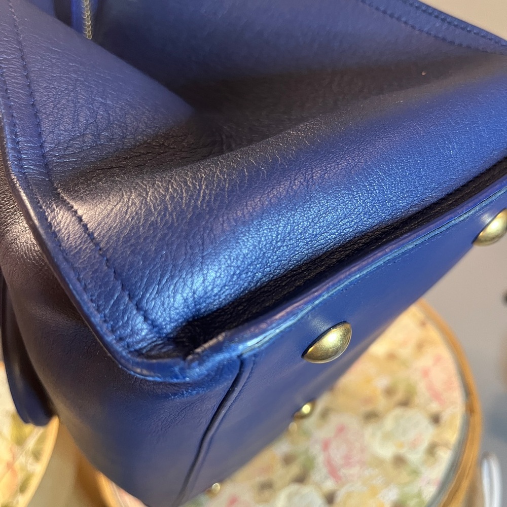 Yves Saint Laurent YSL Blue Leather Cabas Chyc - Picture 10 of 17